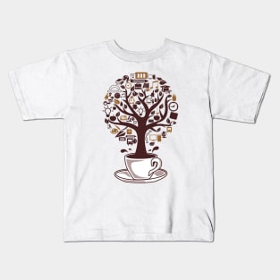 Coffee  Tree Kids T-Shirt